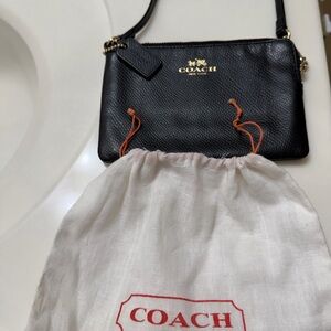 Coach Black Leather wristlet